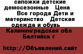 сапожки детские демосезонные › Цена ­ 500 - Все города Дети и материнство » Детская одежда и обувь   . Калининградская обл.,Балтийск г.
